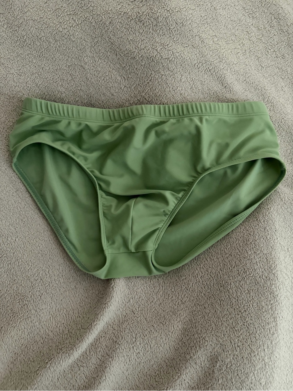 Men's Swim Briefs in Sage Green